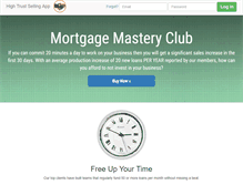 Tablet Screenshot of mortgagemasteryclub.com